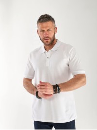 Чоловіча футболка-поло бiлого кольору