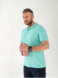 Мужская футболка поло мятного цвета