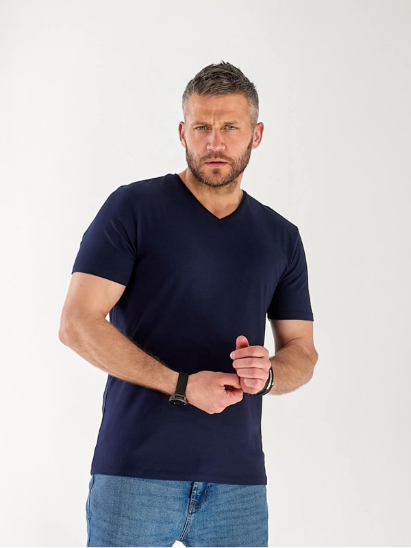 Чоловіча базова футболка синього кольору