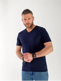 Чоловіча базова футболка синього кольору