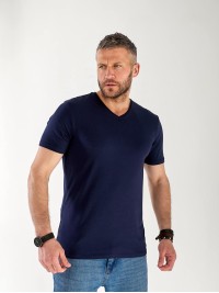 Чоловіча базова футболка синього кольору