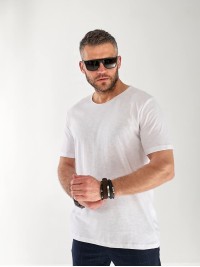 Чоловіча базова футболка бiлого кольору