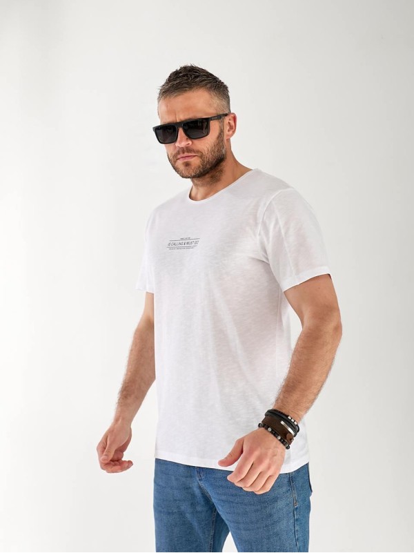 Футболка чоловіча світло-сірого кольору