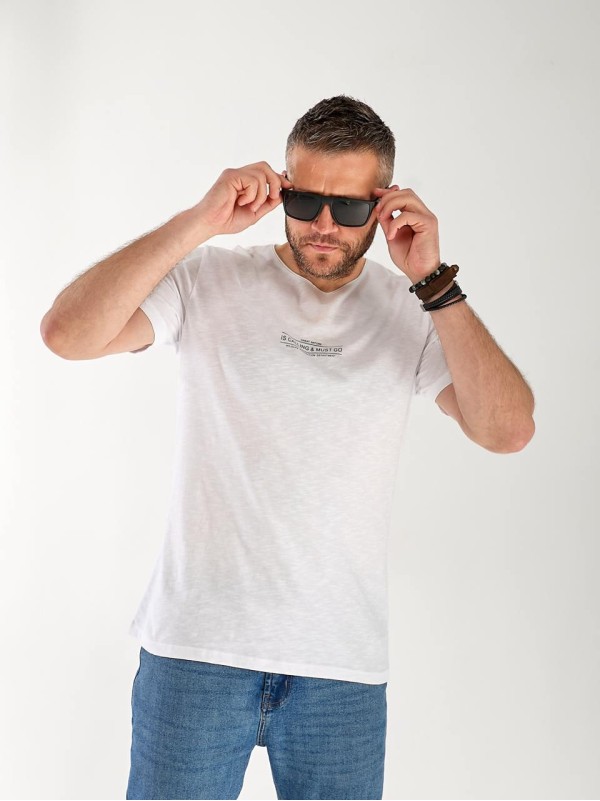 Футболка чоловіча світло-сірого кольору