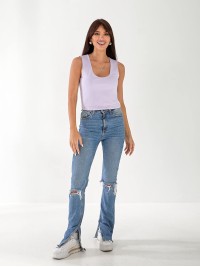 Майка базова жіноча лiлового кольору