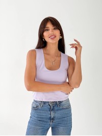 Майка базова жіноча лiлового кольору