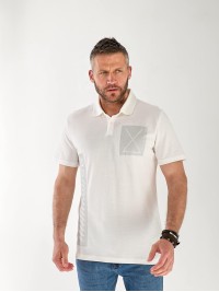 Футболка чоловіча поло білого кольору