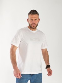 Чоловіча футболка з написом білого кольору