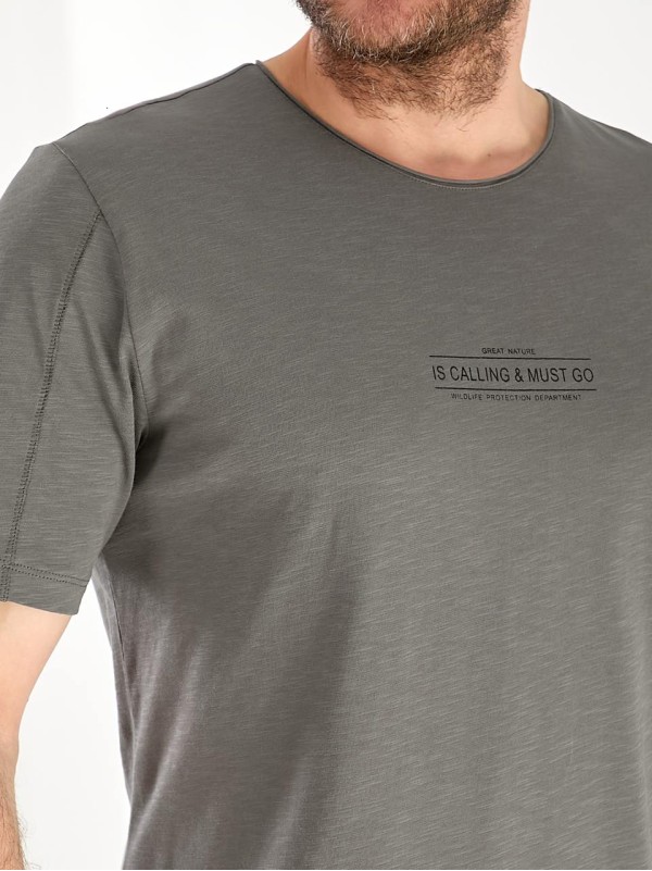 Футболка чоловіча графітового кольору