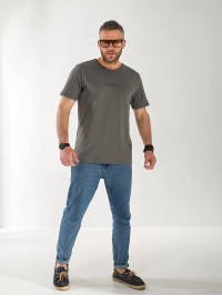 Футболка чоловіча графітового кольору