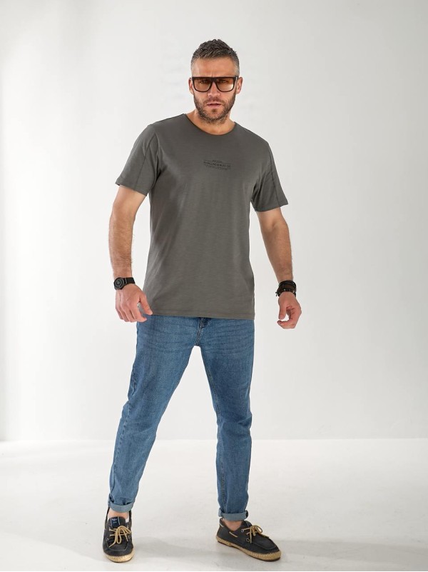 Футболка чоловіча графітового кольору