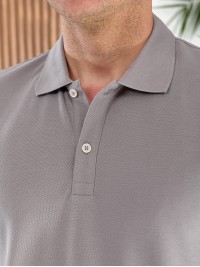 Чоловіча футболка-поло сiрого кольору